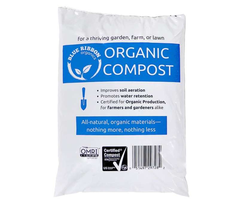 Ribbon Organics OMRI Certified Organic Compost Size: 7.9 Gallons, 32-35 Pound Bag