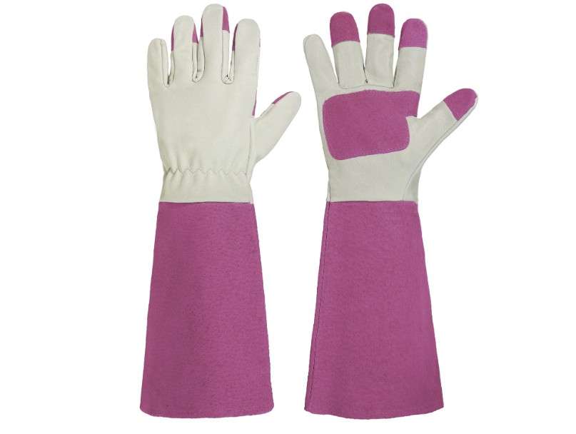 
HANDLANDY Rose Pruning Gardening Gloves for Men & Women, Thornproof Long Gauntlet Gloves, Pigskin Leather - Breathable & Durability 