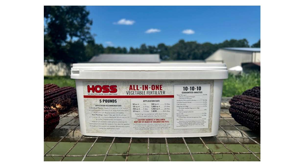 Hoss All-in-One Vegetable Fertilizer | 10-10-10 | 5 lbs