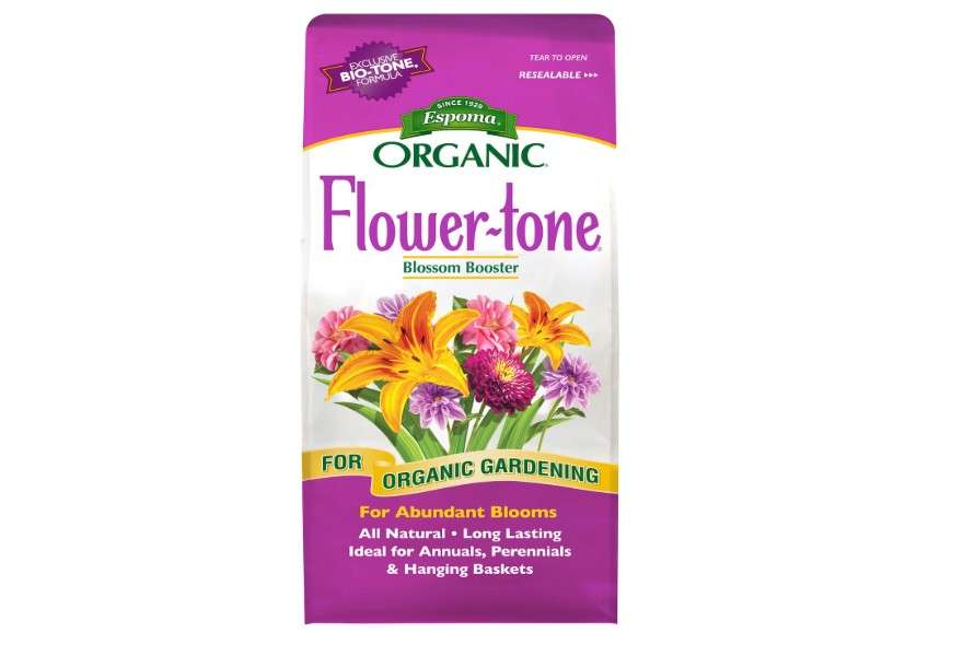  Espoma Organic Flower-Tone 3-4-5 Natural & Organic Plant Food; 4 lb. Bag; Organic Fertilizer for Flowers, Annuals, Perennials & Hanging Baskets