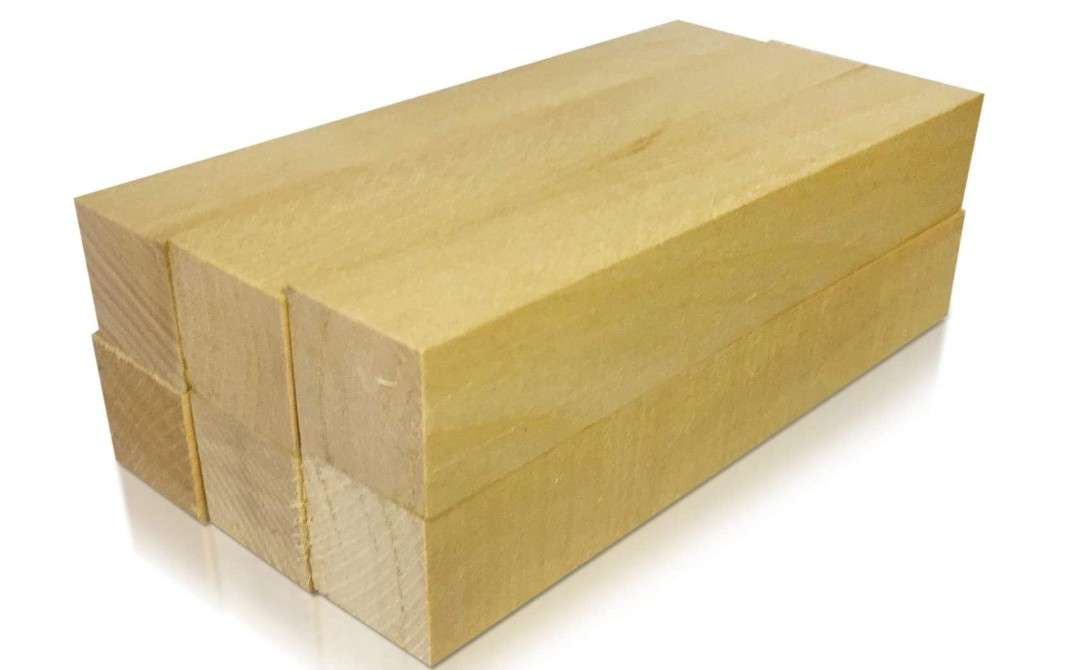  Poplar Carving Blocks 2" X 2" X 12" Unfinished Wood Blocks for Carving and Whittling 4 Pcs