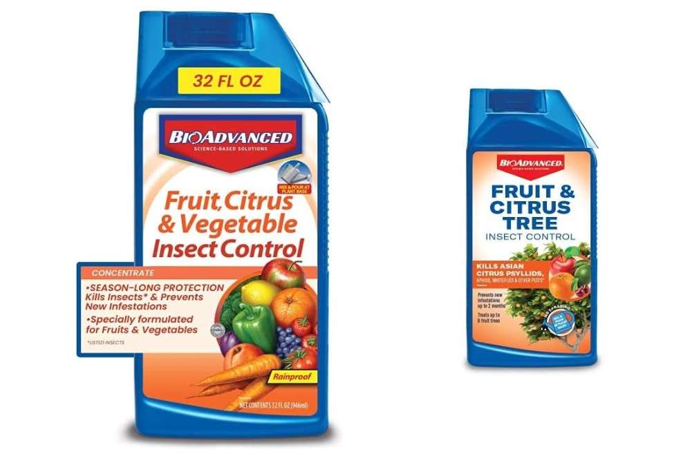  BioAdvanced Fruit, Citrus & Vegetable Insect Control for Edible Gardening Concentrate, 32 Oz with BioAdvanced Fruit & Citrus Tree, Concentrate, 32 oz