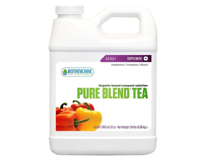 
Botanicare Pure Blend Tea, Supplemental Nutrient, 0.5-0.5-1.0, 1 qt.