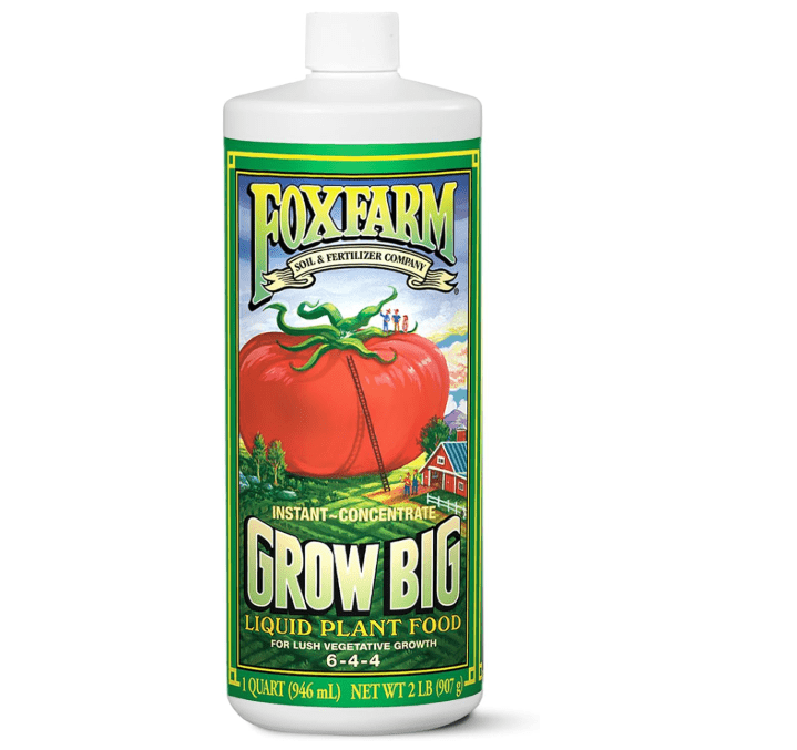 
FoxFarm Grow Big Liquid Plant Food - Bloom Fertilizer for Flowers, Fruits, and Vegetables, Perfect for Indoor & Outdoor Potted Plants, NPK 6-4-4 