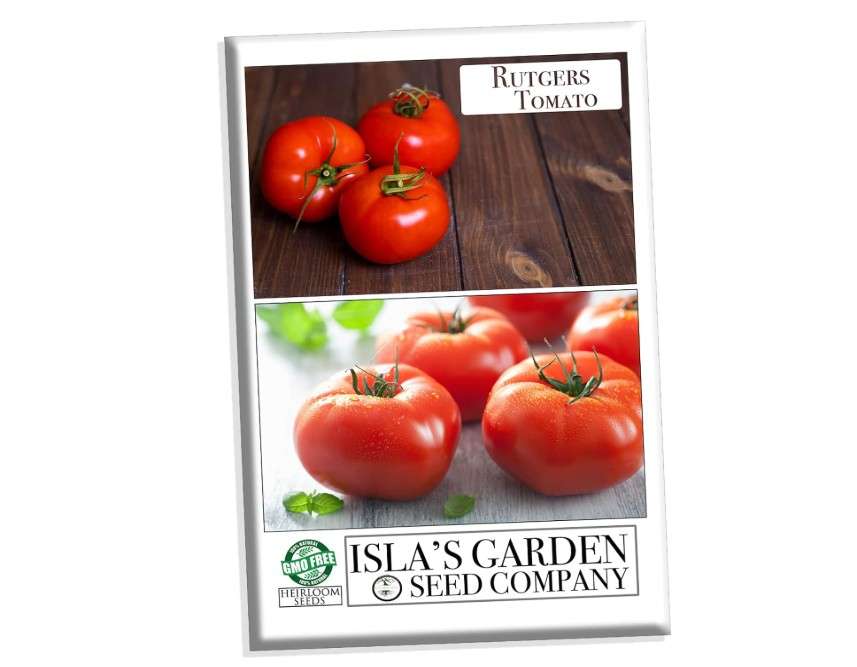 
Rutgers Tomato Seeds for Planting, 100+ Heirloom Seeds Per Packet, (Isla's Garden Seeds), Non GMO Seeds, Botanical Name: Solanum lycopersicum, Great