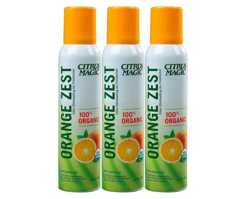 
Citrus Magic Organic Natural Odor Eliminating Air Freshener Spray, Orange Zest, 3-Ounce, Pack of 3