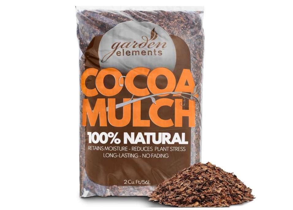 
Garden Elements 100% Natural Cocoa Bean Shell Mulch for Gardens, Flower Beds, Potted Plants, and Mulching, 2 cu ft