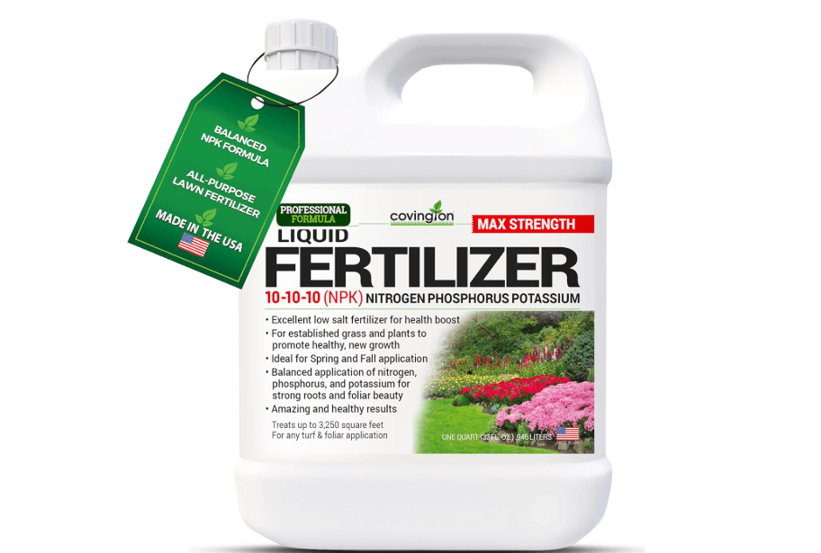 
Covington 10-10-10 NPK Liquid Fertilizer (32oz) – All Purpose Liquid 10 10 10 NPK - Lawn Food with Nitrogen Phosphorus Potassium Concentrate