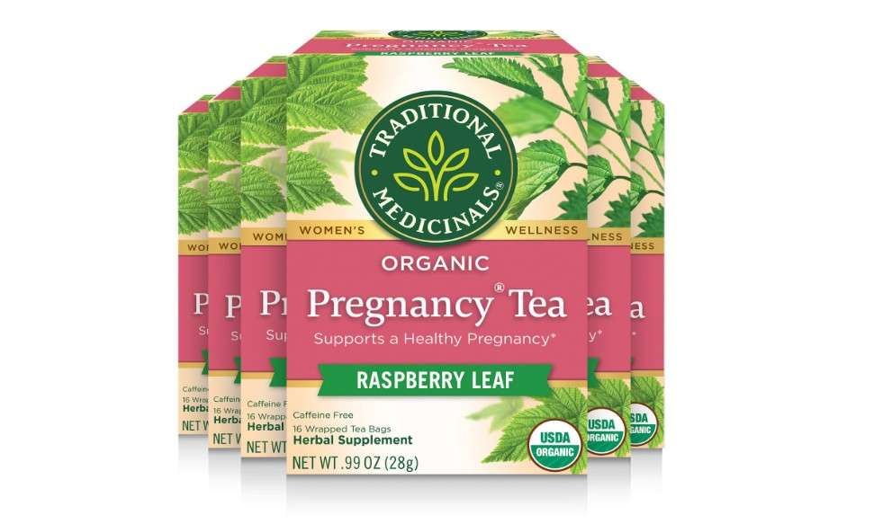  Traditional Medicinals Tea, Organic Pregnancy Tea, Supports a Healthy Pregnancy, Raspberry Leaf, 96 Tea Bags (6 Pack)