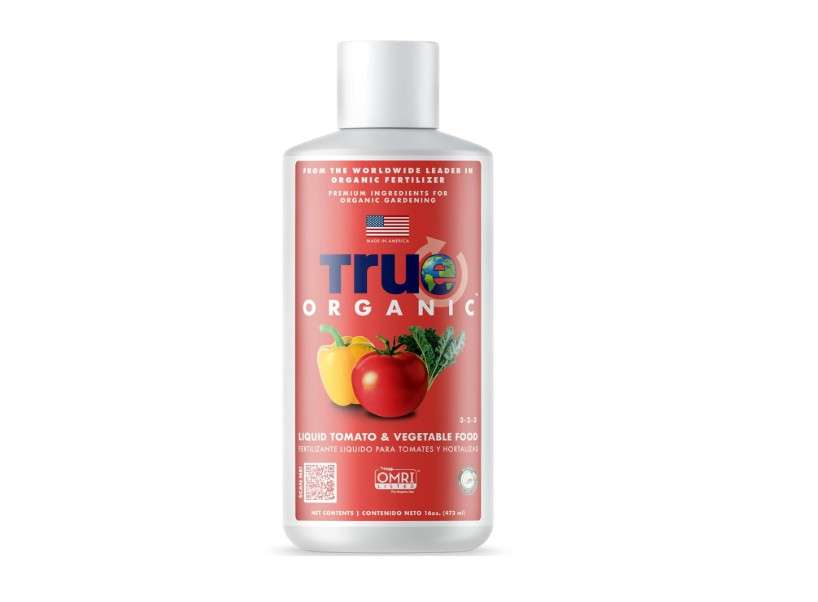 
True Organic Liquid Tomato & Vegetable Food – Organic Fertilizer for Superior Harvests – 16 fl. oz. Bottle Covers 30 Sq. Ft.