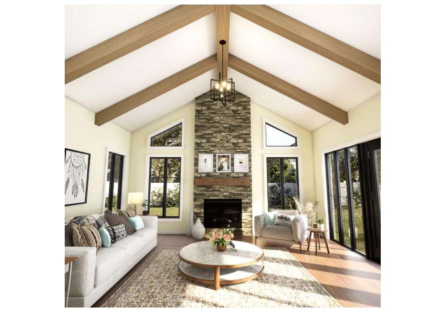 
Ekena Millwork 9 1/2"W x 9 1/2"H x 96"L 3-Sided (U-Beam) MENA HeritageTimber Faux Wood Ceiling Beam, Natural White Oak