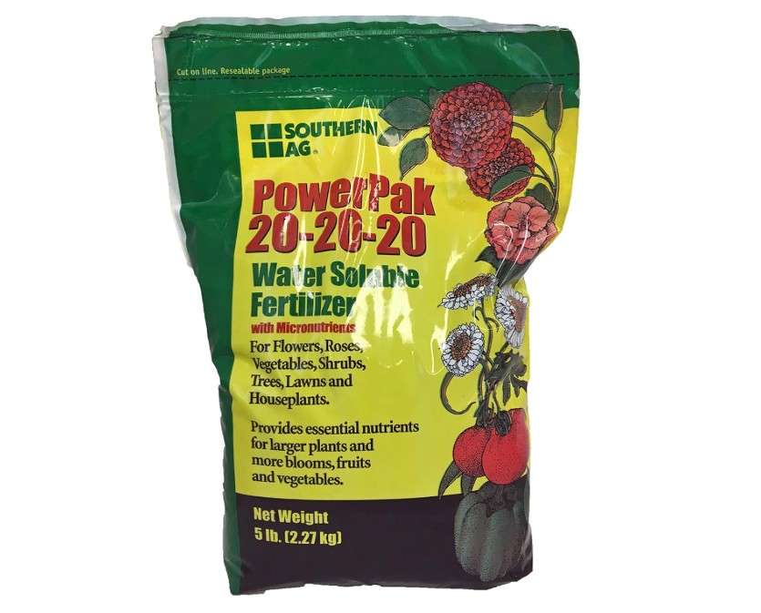 
Southern Ag PowerPak 20-20-20 Water Soluble Fertilizer with micronutrients (5 LB)