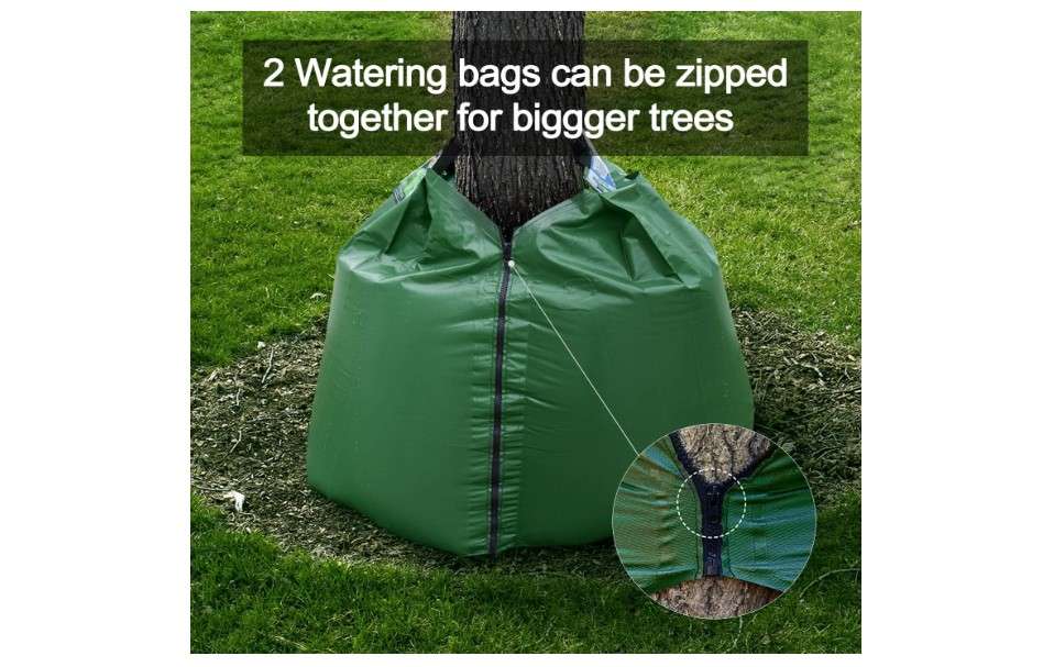 
KONIGEEHRE 20 Gallon Tree Watering Bags, Reusable, Heavy Duty, Slow Release Water Bags for Trees, Premium PVC Tree Drip Irrigation Bags 5 Pack
Item Package 