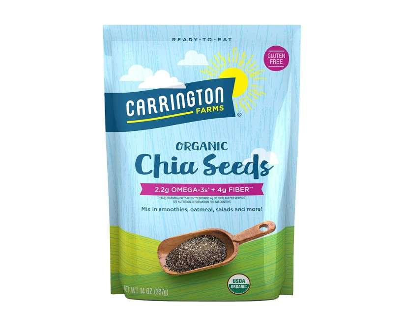 
Carrington Farms Organic Chia Seeds, Gluten Free, USDA Organic, 14 Ounce