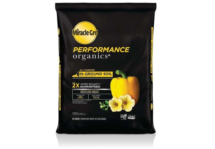 
Miracle-Gro Performance Organics All Purpose In-Ground Soil - Organic and Natural Ingredients, Soil for Vegetables, Flowers and Herbs