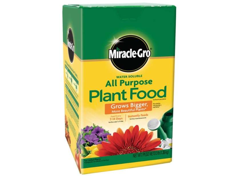  Miracle-Gro Water Soluble All Purpose Plant Food, Fertilizer for Indoor or Outdoor Flowers, Vegetables or Trees, 3 lbs.