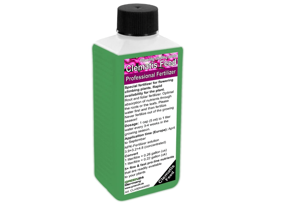  Clematis Liquid Fertilizer HighTech NPK+(Fe), Root Soil Foliar Fertiliser - Professional Plant Food (Made in Ger