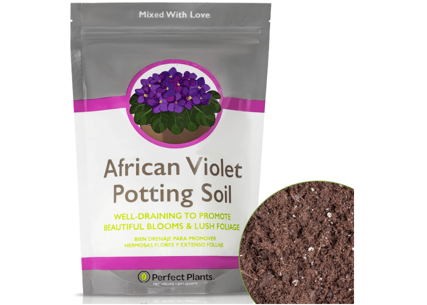 
Perfect Plants African Violet Potting Soil 2qt. | Perfectly Crafted Organic Plant Mix for Potted Violets | Ready and Easy to Use Flowering Plant Substrate