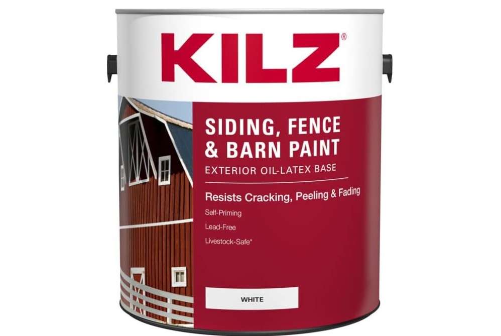 
Kilz 1682863 1 gal Oil & Water-Based Siding Fence & Barn Paint Exterior White - Pack of 4