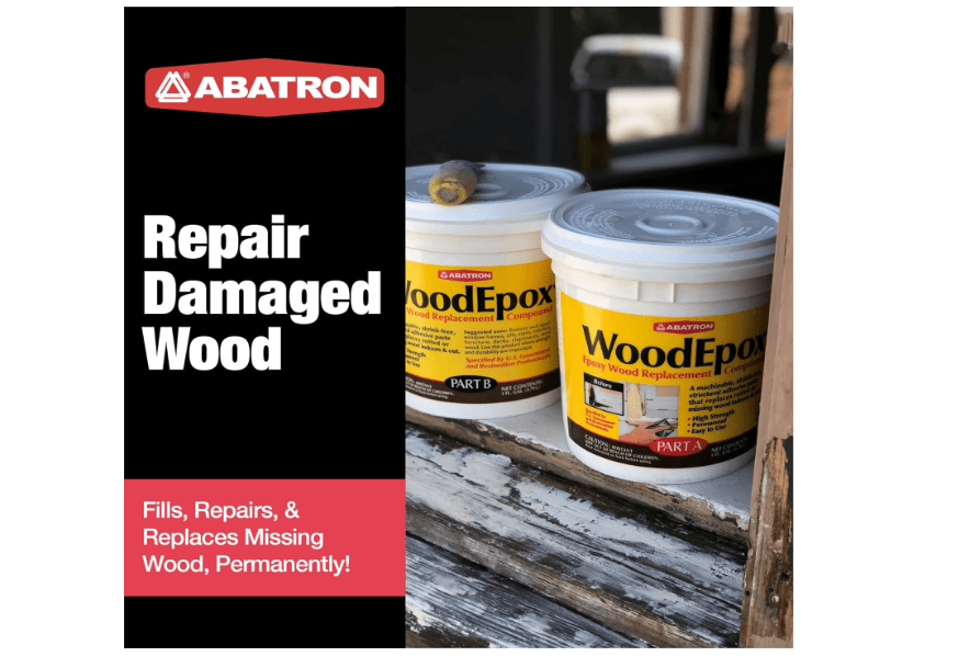 
Abatron WoodEpox Kit - 2 Pint - 2-Part Structural Epoxy Adhesive Filler - Wood Filler Putty