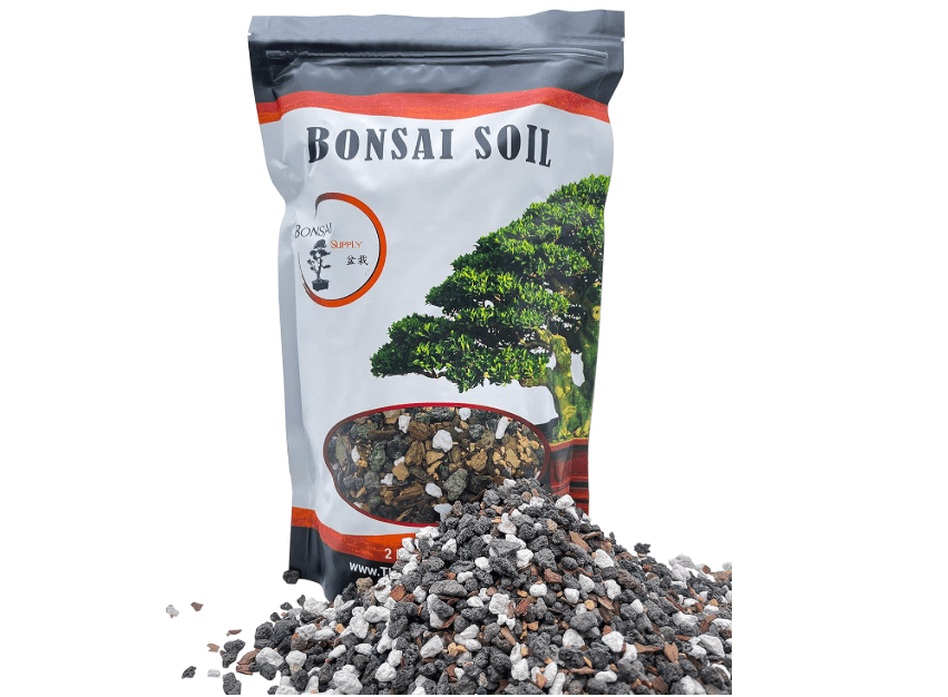 
Bonsai Soil All Purpose Mix | Fast Draining Pre Blend (2 Quart Bag) Plant | Pumice, Lava, Calcined Clay and Pine Bark ● Potting Pre Mixed Bonsai