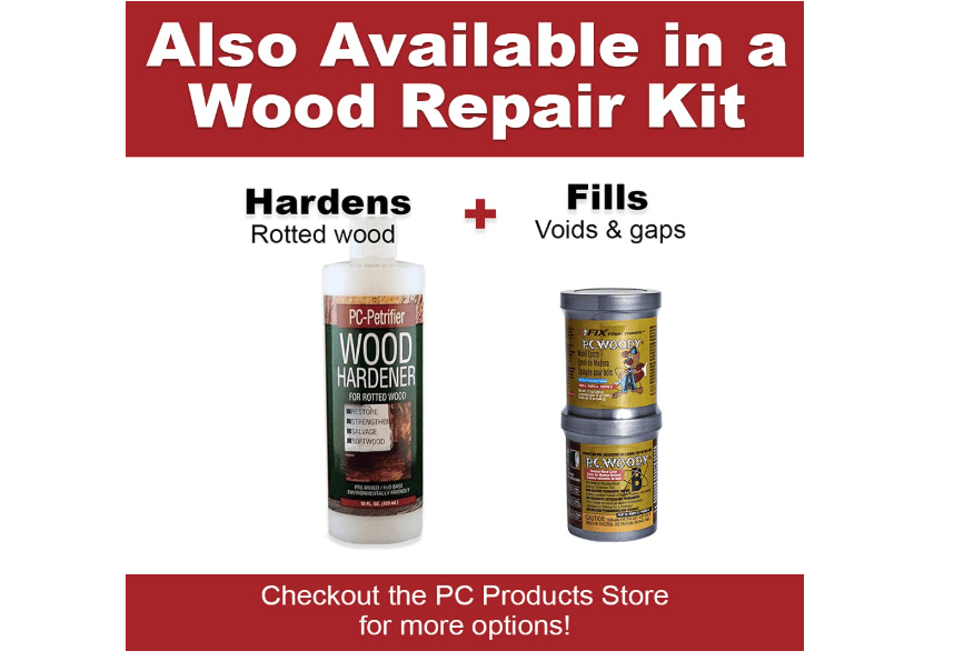 
PC Products PC-Woody Wood Repair Epoxy Paste, Two-Part 12 oz in Two Can