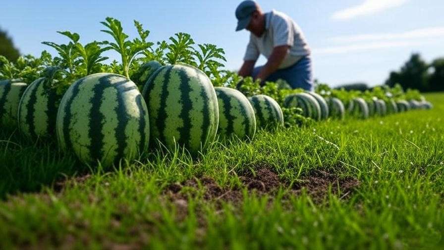 OSRS watermelon growth stages from seeds to harvest in allotment patch" 