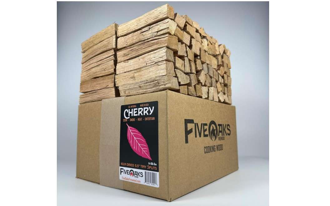 FiveOaks Firewood Pizza Oven Wood for Wood Fire Pizza Oven, Mini Cherry Firewood. 5 Inch Cherry Wood (1,000 Cubic Inches) ~5" Kiln Dried Firewood for...