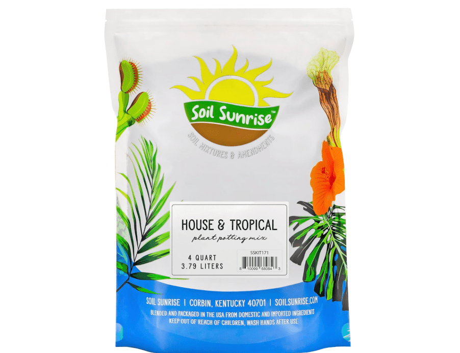 Soil Sunrise Tropical Houseplant Potting Mix (4 Quarts); Ideal for Indoor/Outdoor Container Gardening