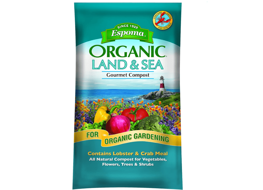 
Espoma Organic Land and Sea Gourmet Compost with Lobster & Crab Meal; the Best of Both Worlds! Gourmet Planting Mix for Vegetables, Flowers