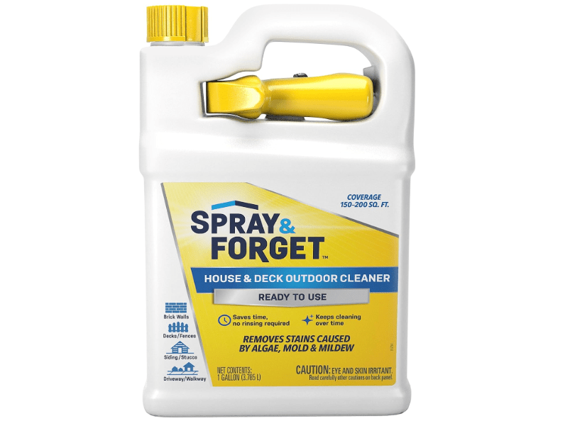 Spray & Forget Ready-to-Use House & Deck Outdoor Cleaner - Nested Trigger Spray Bottle -