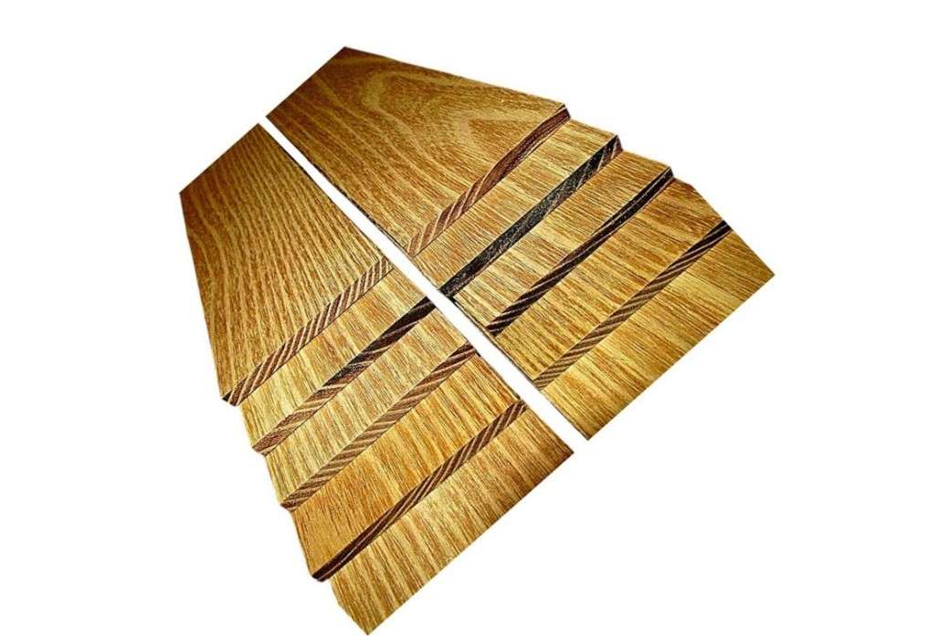 
10 Pieces Beautiful Thin Sanded Black Locust Lumber Wood 12" X 3" X 1/8"