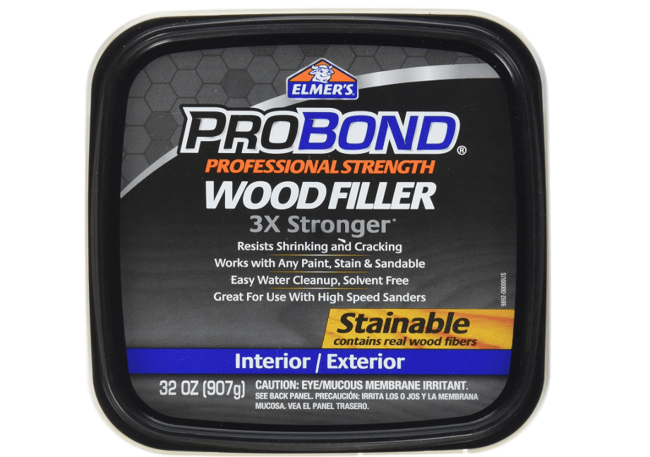 
Elmers ProBond Professional Strength All Purpose Wood Filler, 32 Ounce Tub, Interior/Exterior Stainable (Pack of 1)