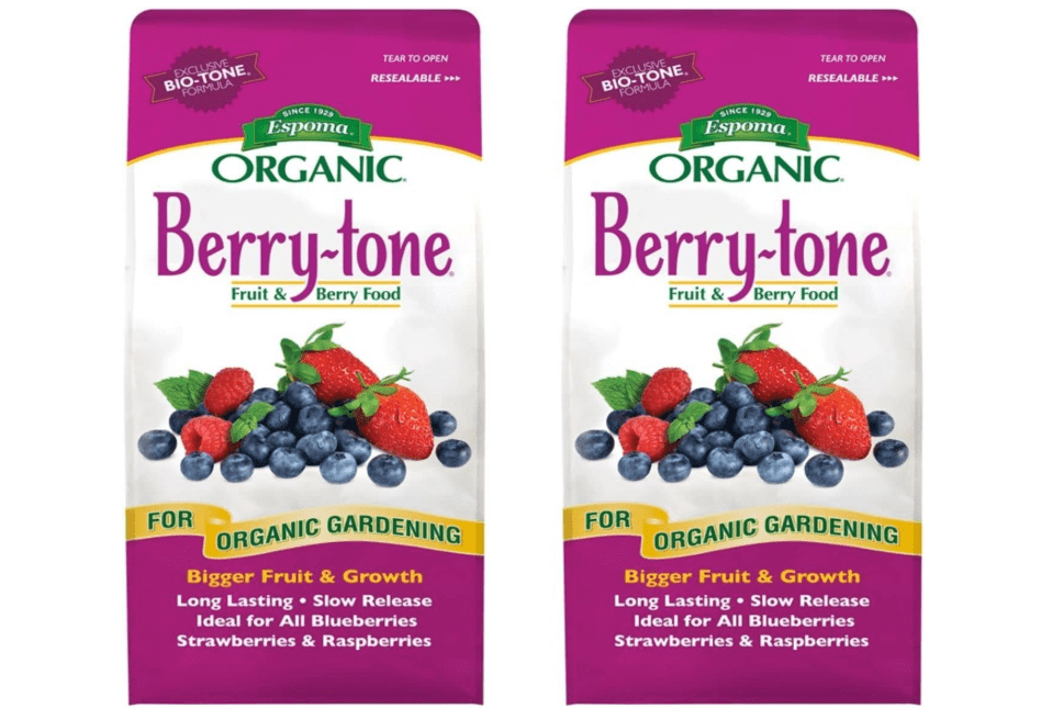  Espoma Organic Berry-Tone 4-3-4 Natural & Organic Fertilizer and Plant Food for All Berries. 4 lb. Bag. Use for Planting & Feeding to Promot