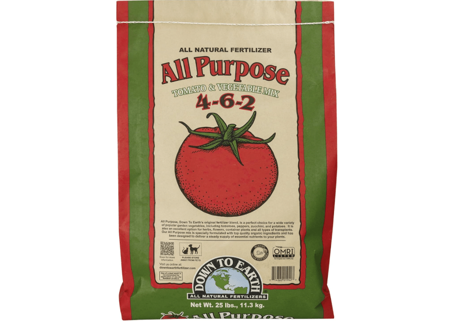
Down to Earth Organic All Purpose Fertilizer Mix 4-6-2, 25 lb