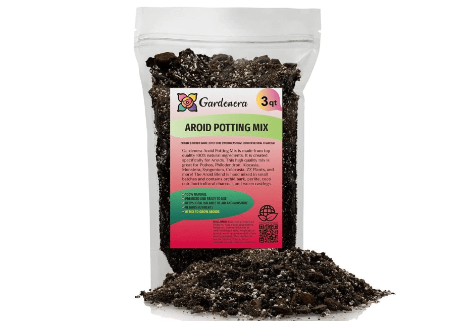 
Gardenera Premium Aroid Potting Mix - 3 Quart - Soil Free Blend for Aroids - Growing Medium for House Plant