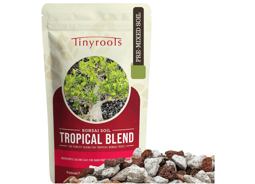 
Bonsai Outlet Tropical Bonsai Soil - Tinyroots Ready to Use Bonsai Soil Mix, Fast Draining Pre-Mixed Bonsai Potting Soil, 2.25 Quarts