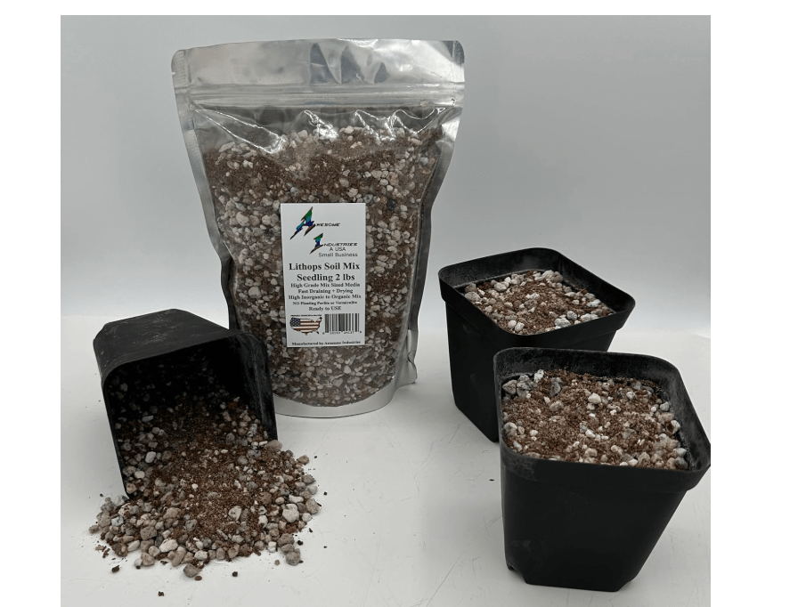 
Lithops Soil Mix Perfect Potting Medium Proper Drainage Promotes Healthy Rooting Designed Specifically for Lithops (Seeding Mix 2 Quarts)