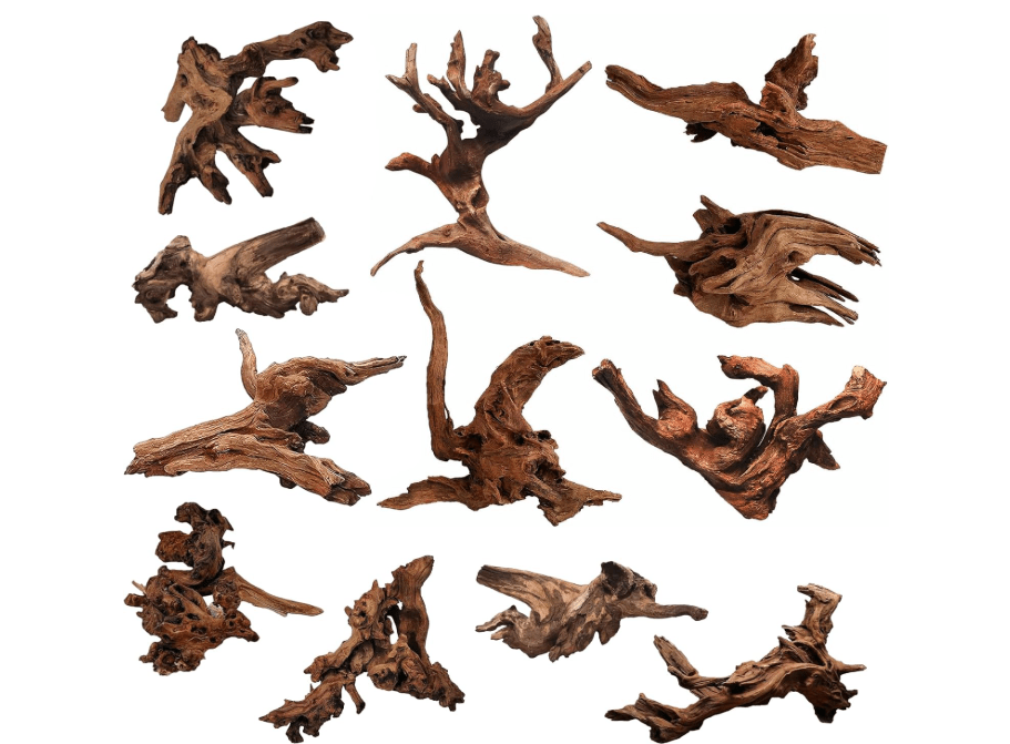 
Hamiledyi 12Pcs Small Driftwood for Aquarium 4.1"-7.2" Driftwood Branches Aquarium Wood Decoration Natural Fish Tank Habitat Decor 