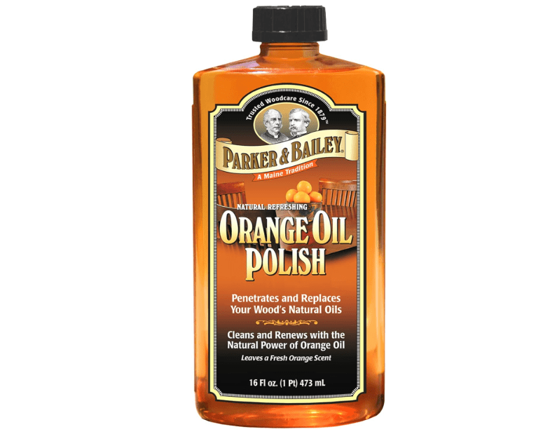 
PARKER & BAILEY ORANGE OIL POLISH - Natural Orange Scented Wood Cleaner & Furniture Polish, Cleans, Renews, Restores & Rejuvenates 