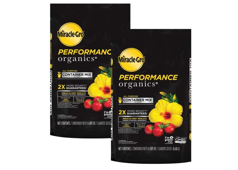 
Miracle-Gro Performance Organics All Purpose Container Mix, 6 qt. - Organic, All Natural Plant Soil - Feed for up to 3 Months - All-Purpose Formula