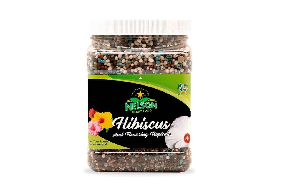 Nelson Plant Food - NutriStar Hibiscus Fertilizer - Outdoor and Indoor Plant Food - Tropical Hibiscus Fertilizer For All Flowering Tropical Plants