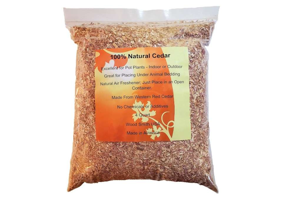 
100% Natural Cedar Chips | Mulch | Great for Outdoors or Indoor Potted Plants | Dog Bedding | Pleasant Earthy Smell