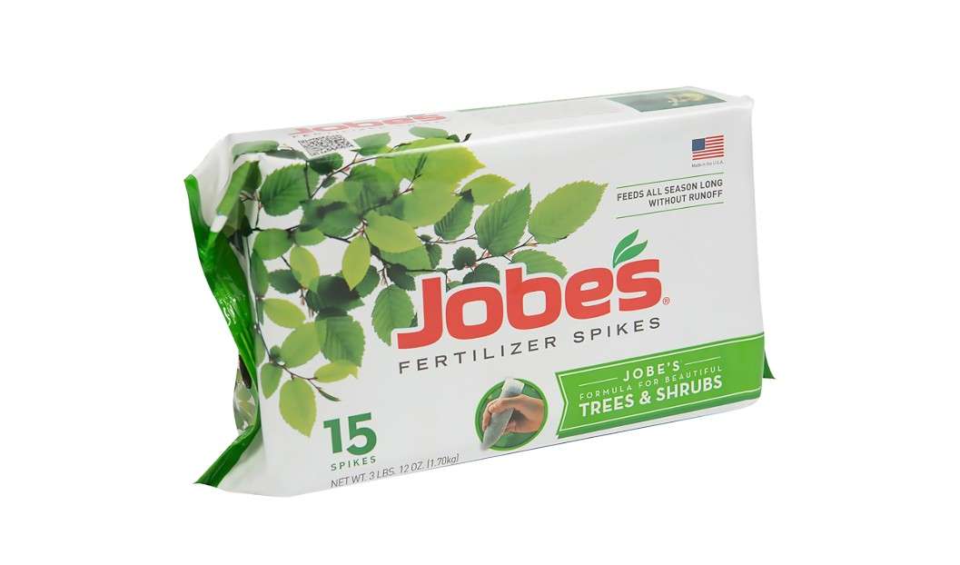  Jobe’s Slow Release Tree and Shrub Fertilizer Spikes, Easy Plant Care for Oak, Maple, Dogwood, Boxwood, and Many More Acid Loving Trees and Shrubs, 15 Count
