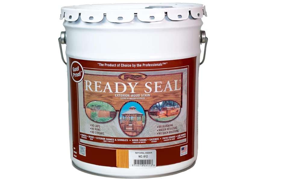  Ready Seal 512 5-Gallon Pail Natural Cedar Exterior Stain and Sealer for Wood