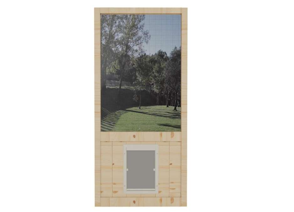 Ready to Install Solid Wood Hinged Screen Doors,32"×80"