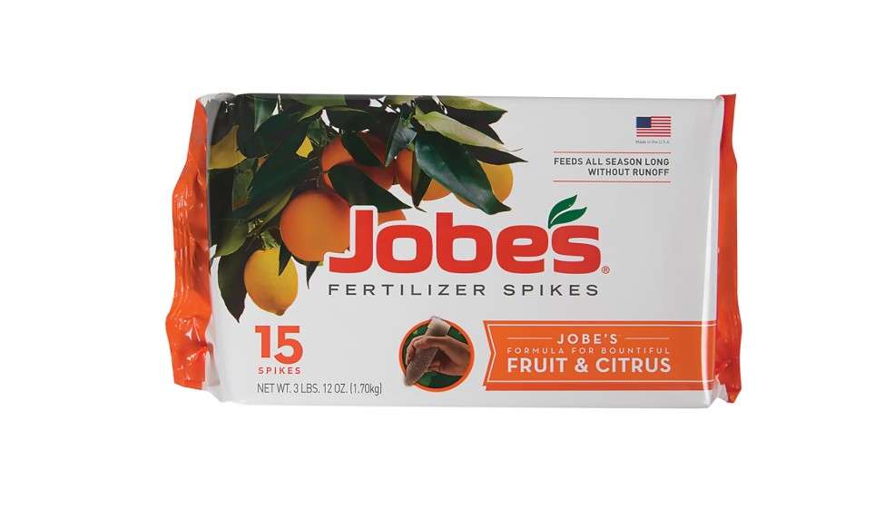  Jobe’s Garden Fertilizer Spikes, Easy Plant Care Slow Release Fertilizer for Fruit and Citrus Plants and Trees, 15 Count