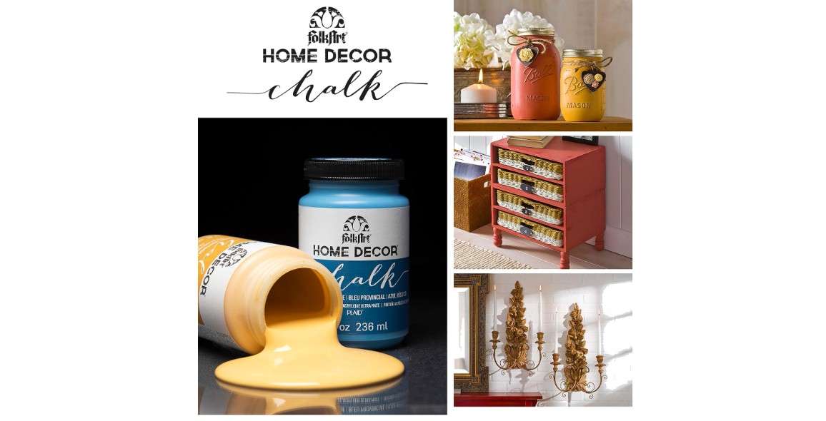 olkArt Home Decor Chalk Furniture & Craft Paint in Assorted Colors, 8 ounce, Irish