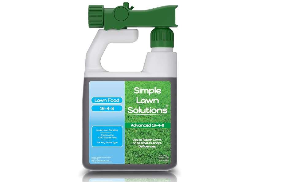 
Advanced 16-4-8 Balanced NPK - Lawn Food Quality Liquid Fertilizer - Spring & Summer Concentrated Spray - Any Grass Type - Simple Lawn Solutions (32 Ounce)