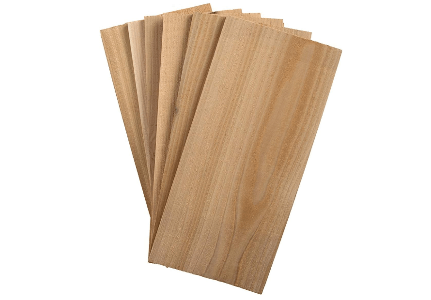 Pack Western Red Cedar Grilling Planks for Salmon, Beef, Veggies & More - 100% Natural & USA-Made and Sourced - Great for Beginners & Expert.